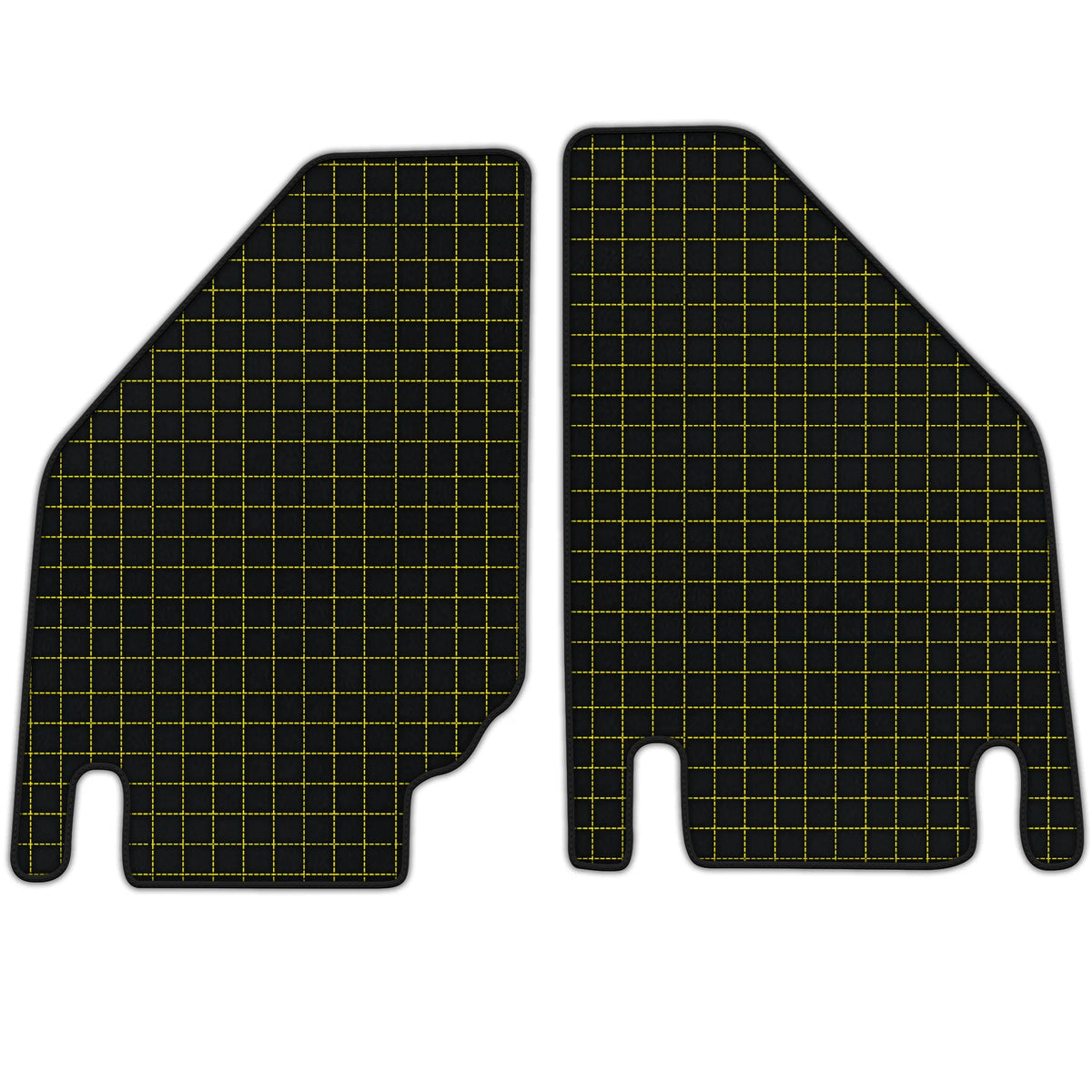 Customizable Leather Floor Mats with Square Pattern for Lamborghini Countach (1974–1990)
