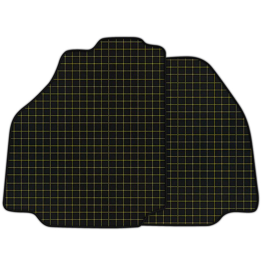Customizable Leather Floor Mats with Square's Pattern for Ferrari 488 Spider (2016-2022)