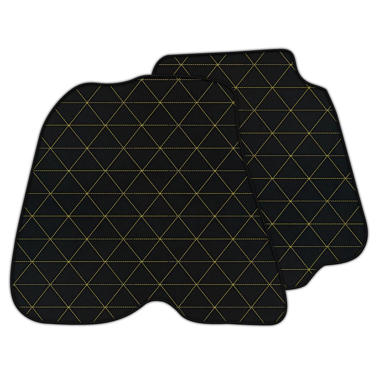 Customizable Leather Floor Mats with Triangle Pattern for Ferrari 812 GTS (2018-2023)