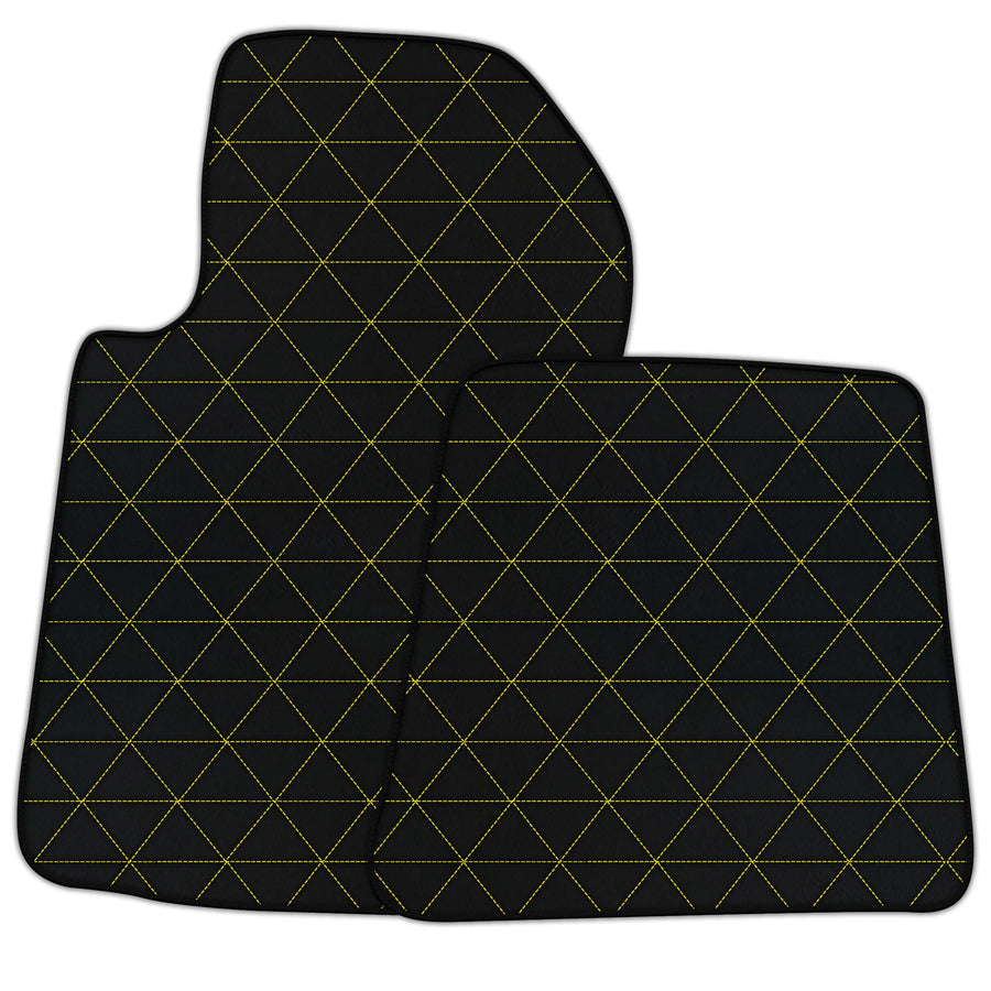 Customizable Leather Floor Mats with Triangle's  Pattern for Ferrari 599 Coupe (2006-2012)