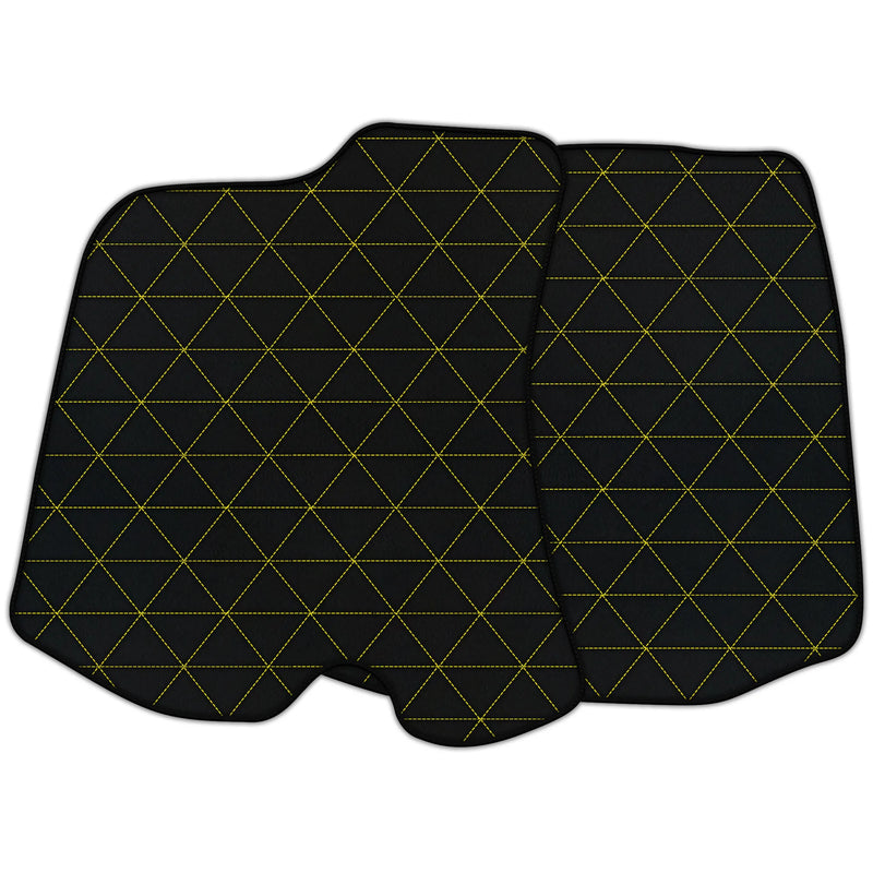 Tappetini in pelle personalizzabili con motivo a triangolo
