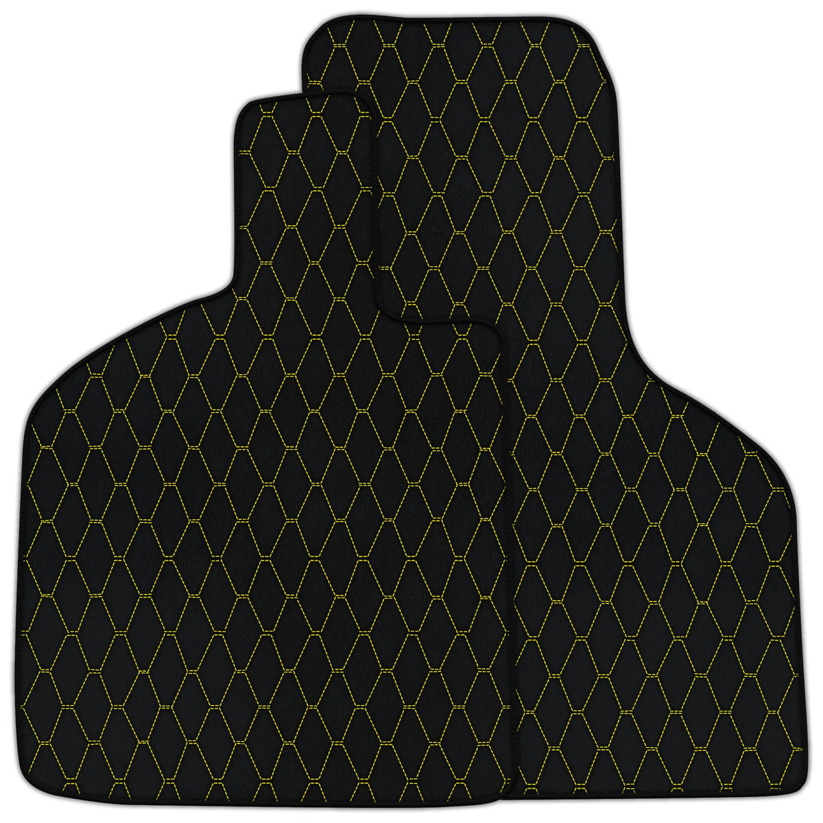 Customizable Leather Floor Mats with Vertical Hex Pattern for Lamborghini Huracan Tecnica (2022-2024)