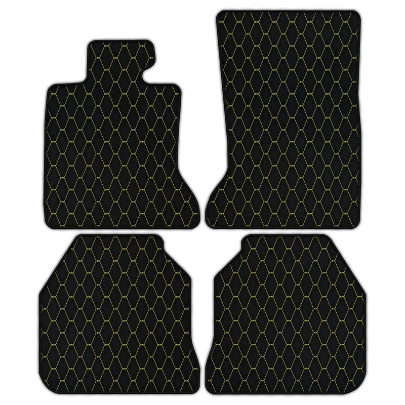 Customizable Leather Floor Mats with Vertical Hex Pattern for Rolls Royce Ghost Series I (2010–2020)