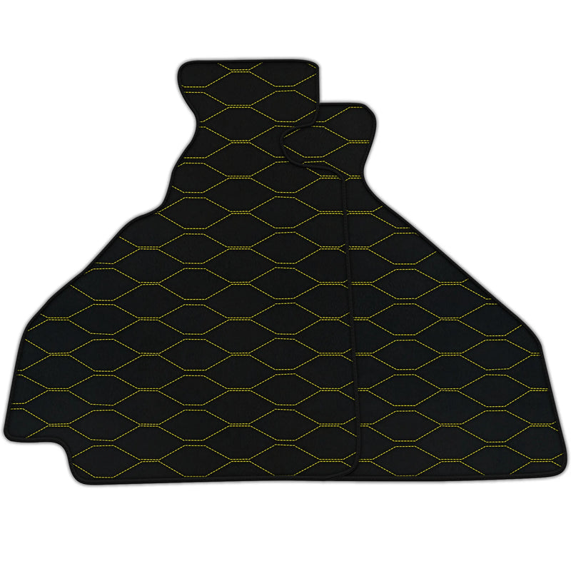 Alfombrillas de cuero personalizables con patrón Viper Hex