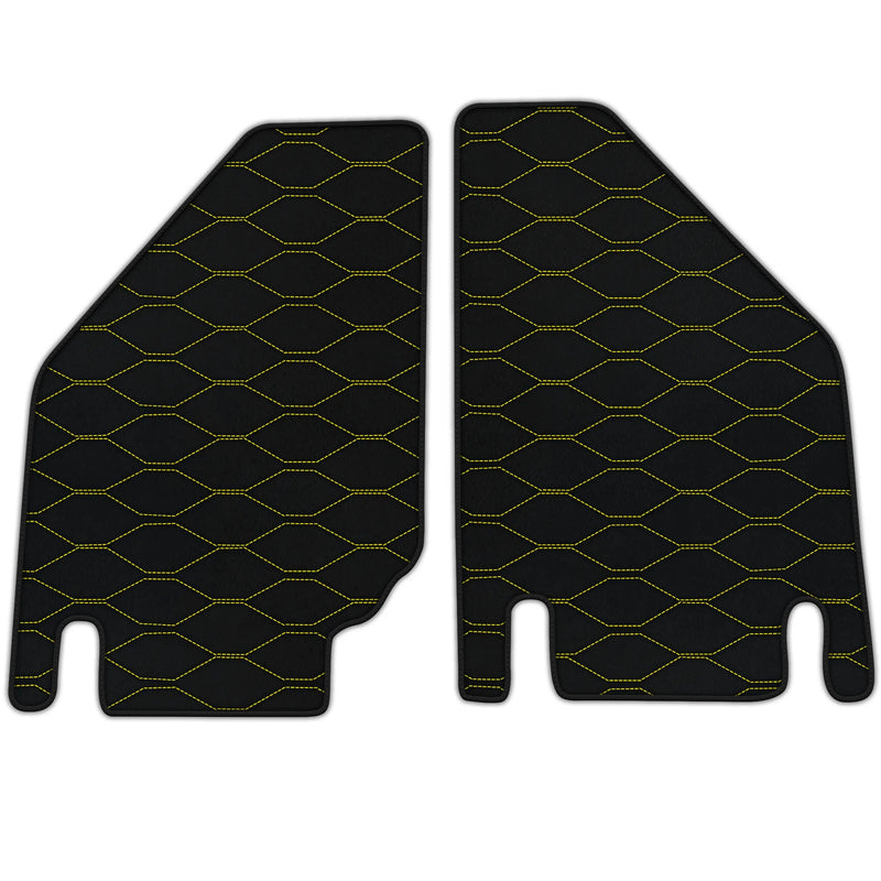 Anpassbare Lederfußmatten mit Viper Hex-Muster für Lamborghini Countach (1974–1990)