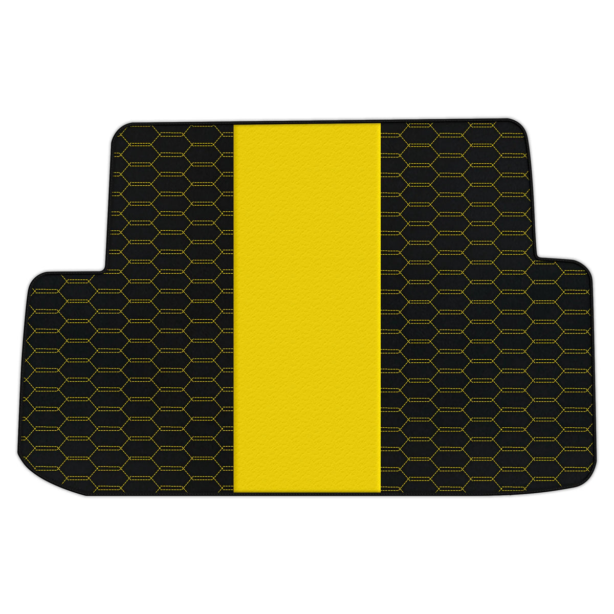 Customizable Leather Trunk Floor Mats with Interlaced Hex Pattern for Ferrari California T (2015-2018)