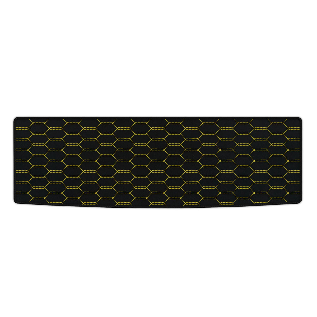 Customizable Leather Trunk Floor Mats with Interlaced Hex Pattern for Ferrari GTC4 Lusso (2016-2023)
