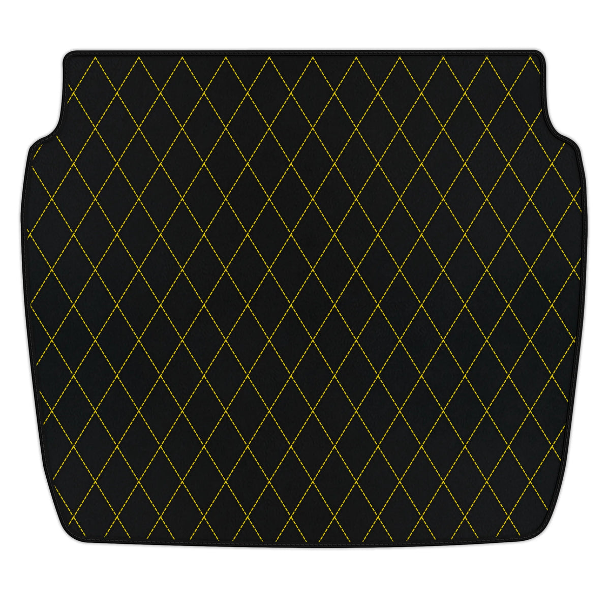Customizable Leather Trunk Floor Mats with Single Diamond Pattern for Ferrari F355 (1994-1999)