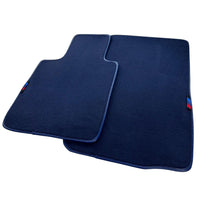 Dark Blue Floor Mats For BMW Z4 Series E86 Coupe (2003-2008) With M Package - AutoWin