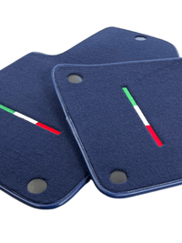 Dark Blue Floor Mats For Ferrari 612 Scaglietti 2005-2011 Italian Edition - AutoWin