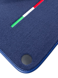 Dark Blue Floor Mats For Ferrari 612 Scaglietti 2005-2011 Italian Edition - AutoWin