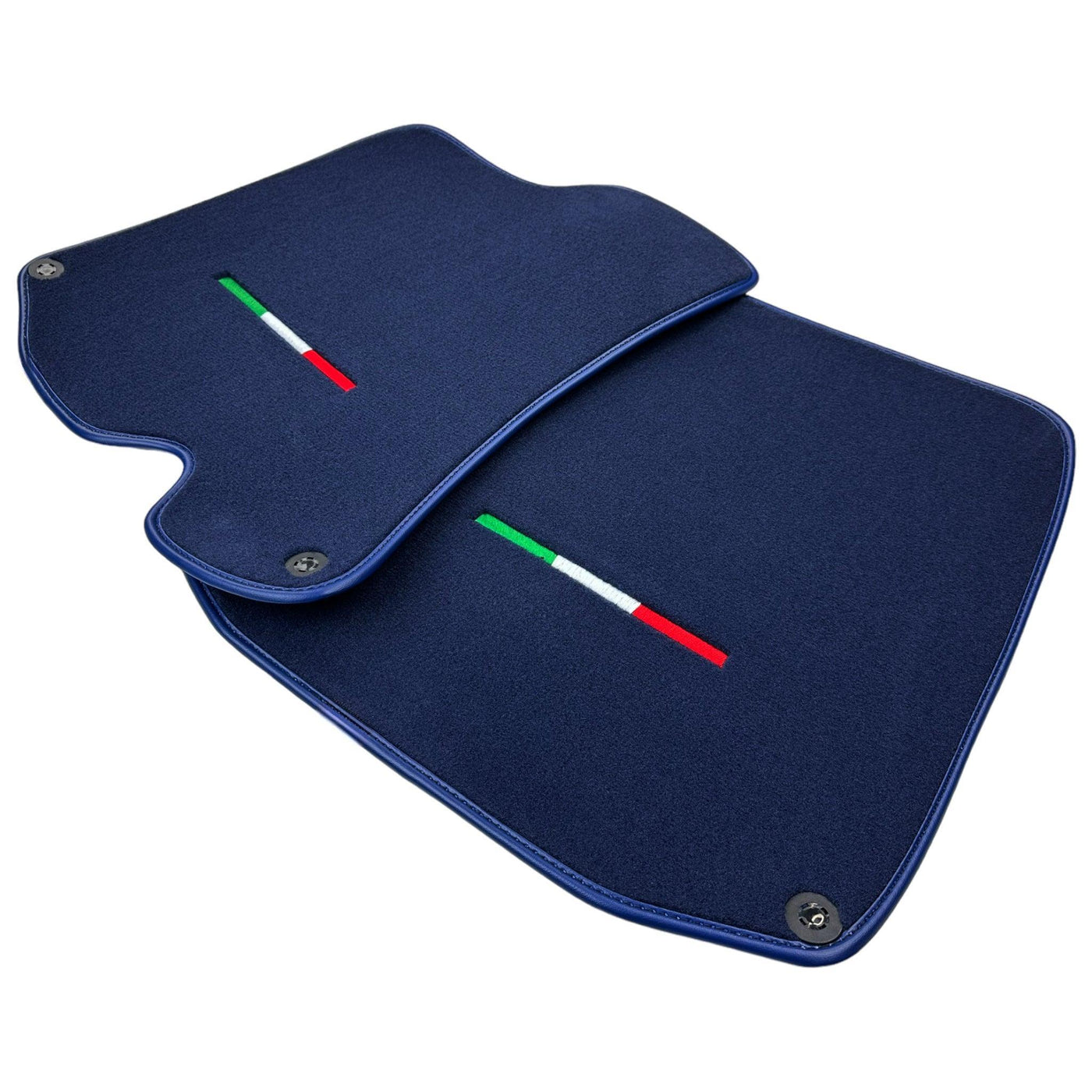 Dark Blue Floor Mats For Ferrari Portofino (2018-2023) Italian Edition - AutoWin