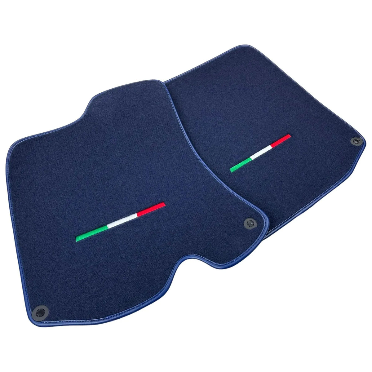 Dark Blue Floor Mats For Ferrari Roma (2021-2027) Italian Edition - AutoWin