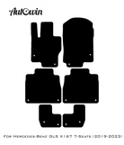 Dark Blue Floor Mats For Mercedes Benz GLS-Class X167 (2019-2023) | Limited Edition - AutoWin