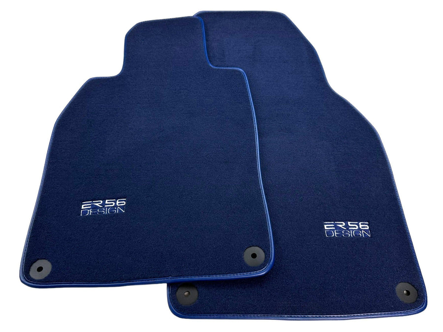 Dark Blue Floor Mats for Porsche 718 Boxster (2016-2023) | Er56 Design - AutoWin