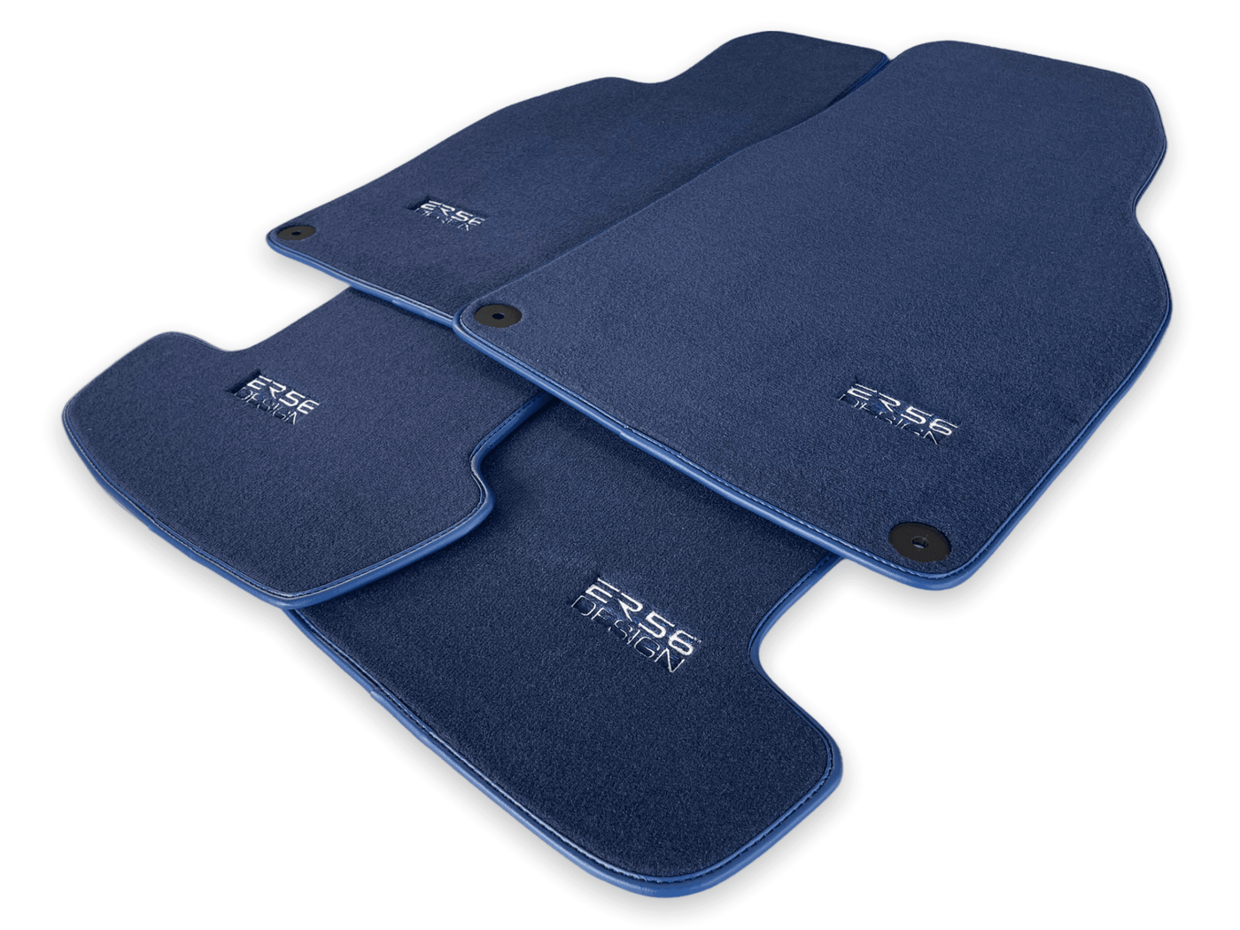Dark Blue Floor Mats for Porsche Cayenne (2018-2023) | ER56 Design - AutoWin