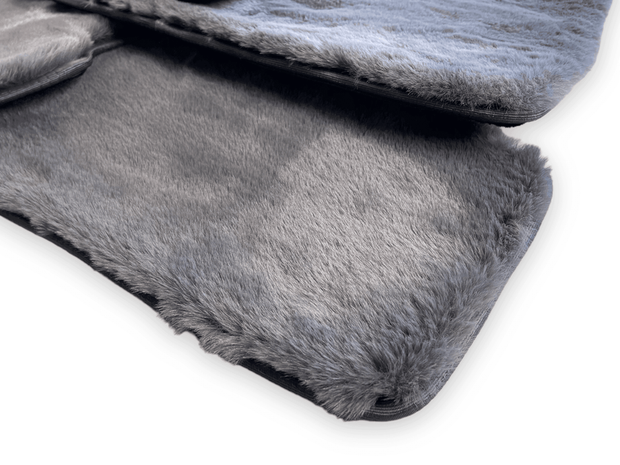 Dark Gray Sheepskin Floor Mats For Rolls Royce Spectre (2023-2024) Er56 Design Brand - AutoWin