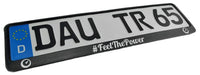 FeelThePower Number Plate Holder Eu Standard Size 52 Cm X 11 Cm - AutoWin