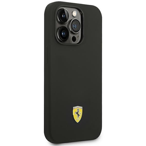 Ferrari Silicone Metal Logo Hardcase for iPhone 14 Pro Max 6.7" - AutoWin