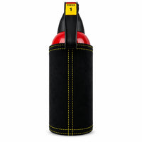 Fire Extinguisher Cover for Supercars – Black Alcantara with Various Color Stitching