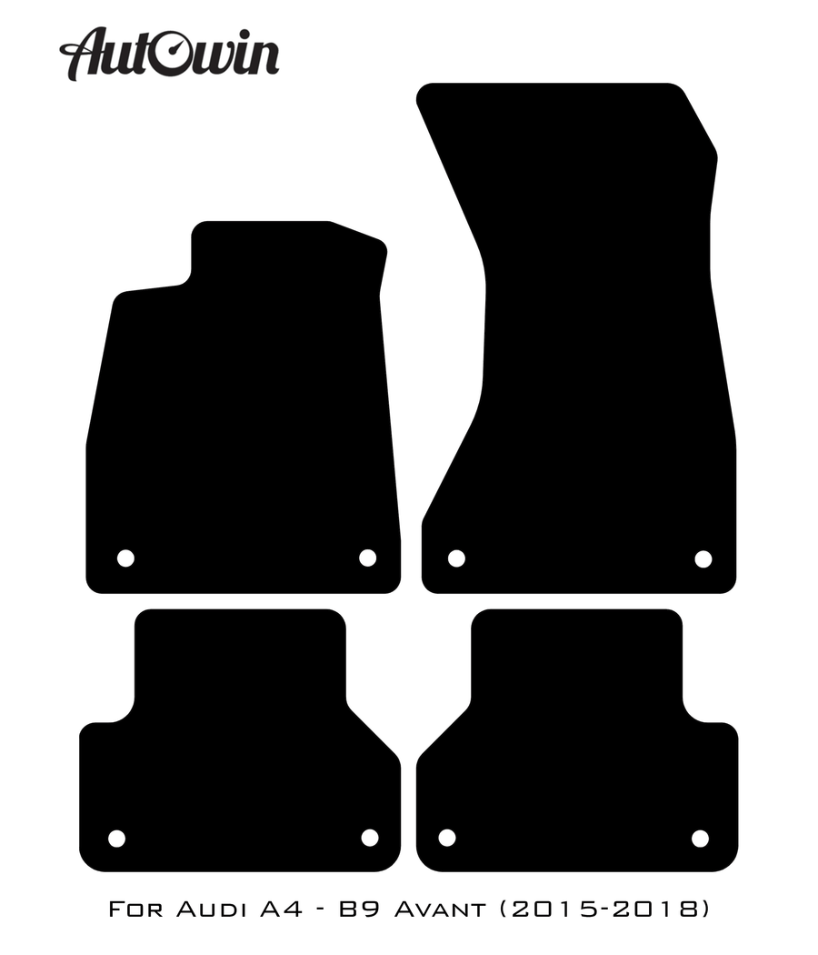 Floor Mats for Audi A4 - B9 Avant (2015-2018) ER56 Design - AutoWin
