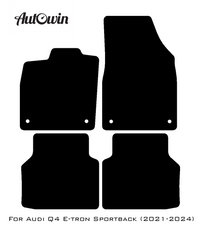 Floor Mats for Audi Q4 E-tron Sportback (2021-2024) ER56 Design - AutoWin
