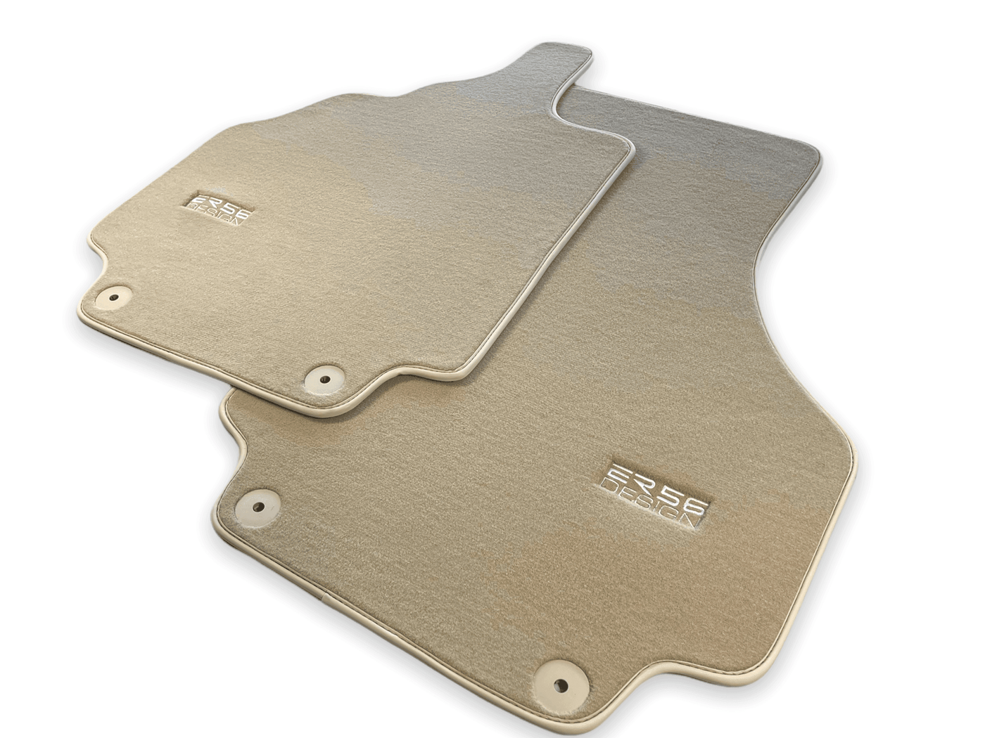 Floor Mats for Audi R8 (2007-2015) Beige Carpet ER56 Design - AutoWin