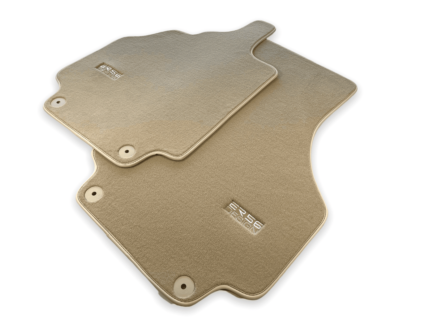Floor Mats for Audi R8 (2007-2015) Beige Carpet ER56 Design - AutoWin