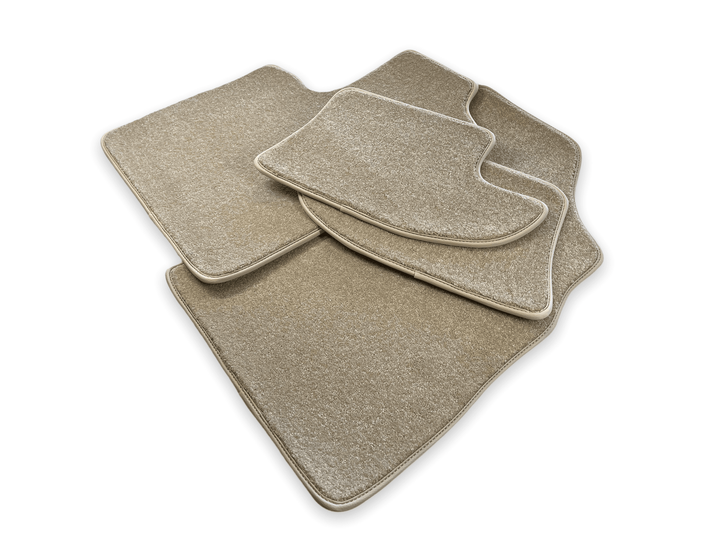 Floor Mats For Bentley Continental GTC (2006–2011) Beige Luxury Quality - AutoWin