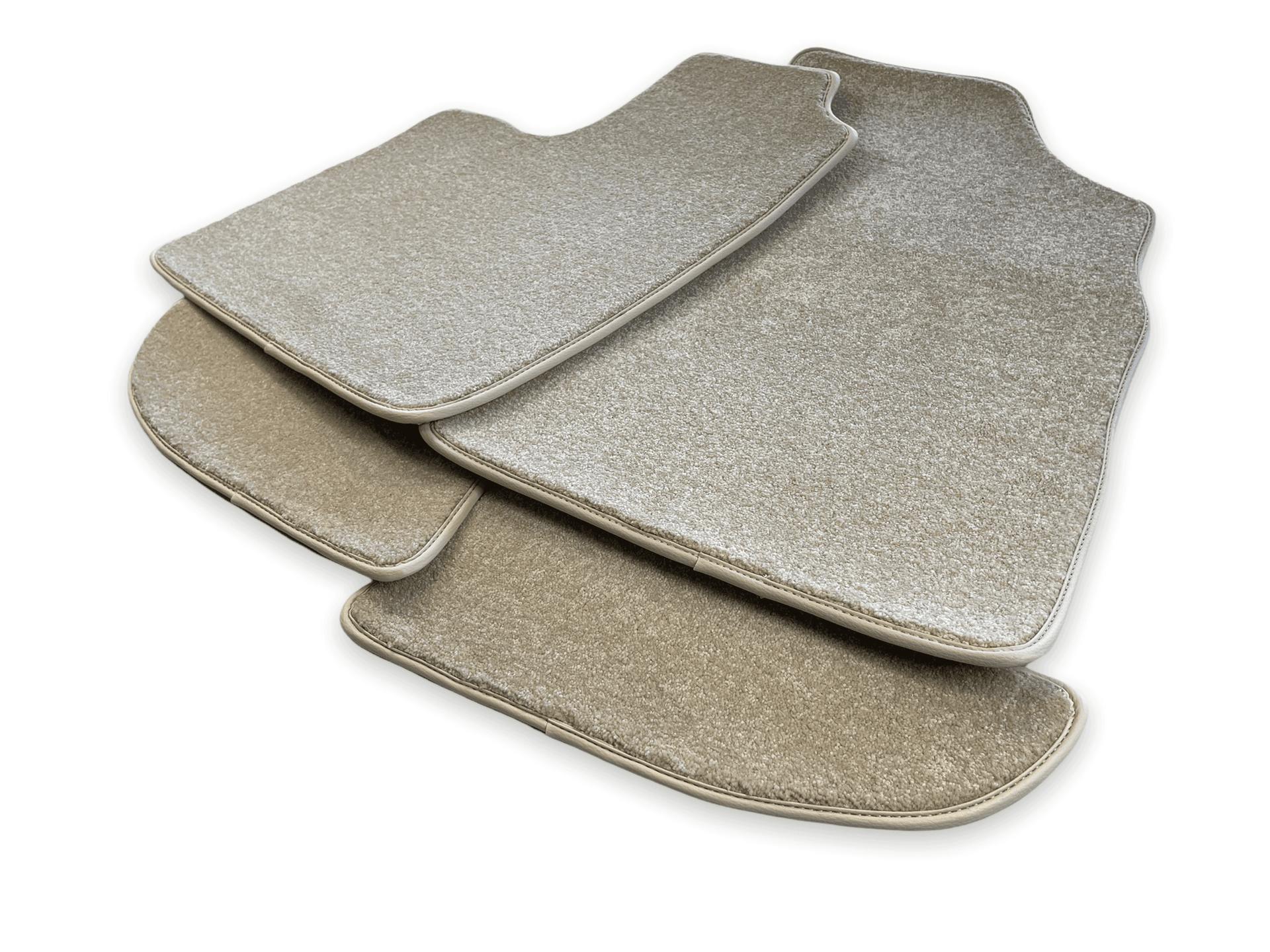 Floor Mats For Bentley Continental GTC (2011-2018) Beige Luxury Quality - AutoWin