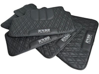Floor Mats For BMW M5 G90 (2023-2026) Sedan Black Leather Er56 Design - AutoWin
