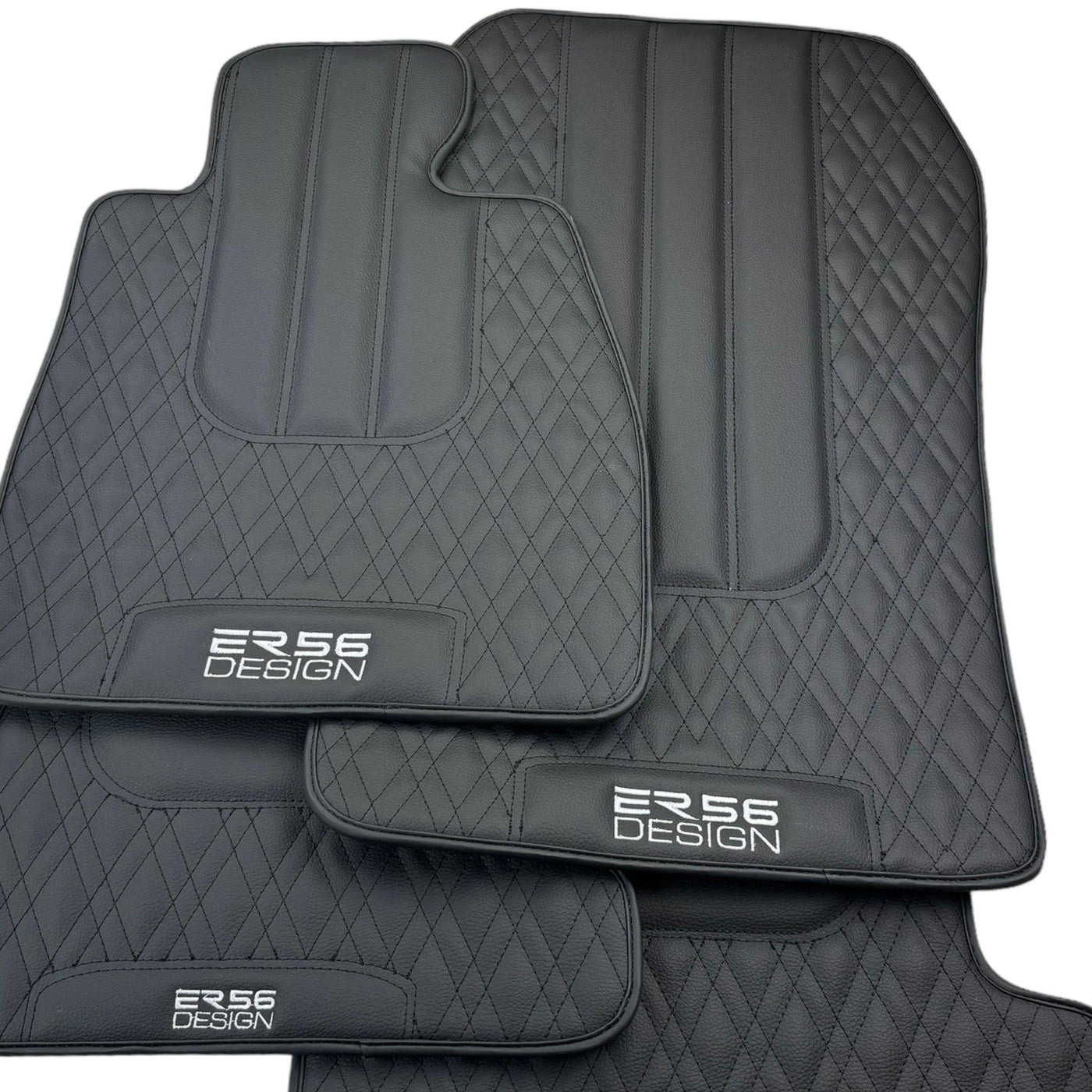 Floor Mats For BMW 8 Series G15 2-door Coupe Black Leather Er56 Design - AutoWin