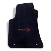 Floor Mats For Dodge Challenger Srt 2011-2021 With Emblem Tailored Black Carpets - AutoWin