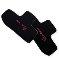 Floor Mats For Dodge Challenger Srt 2011-2021 With Emblem Tailored Black Carpets - AutoWin