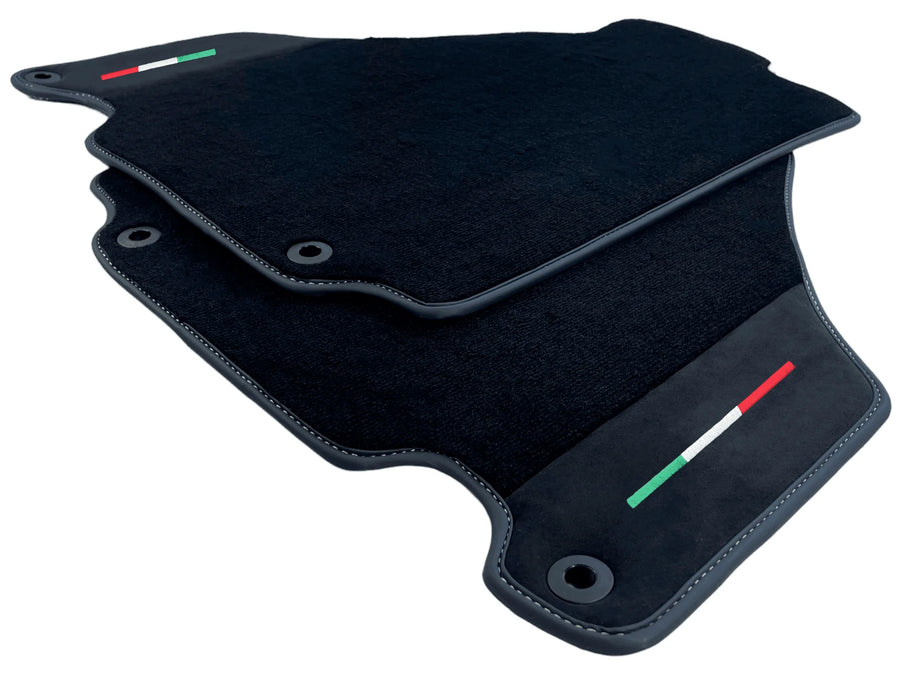 Floor Mats For Ferrari 360 Modena 1999-2005 Black With Alcantara - AutoWin