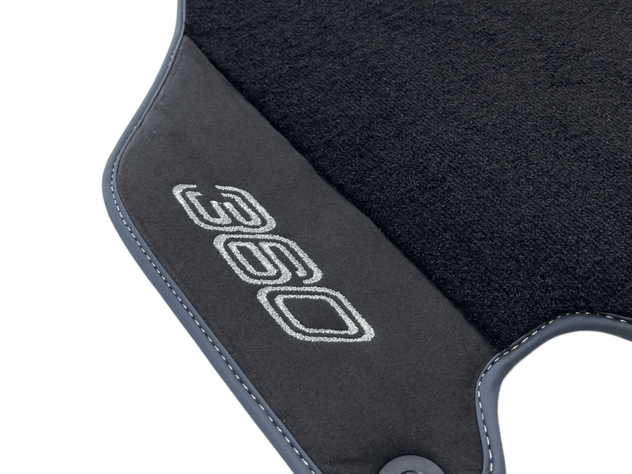 Tapis de sol pour Ferrari 360 Modena 1999-2005 noirs avec Alcantara - AutoWin