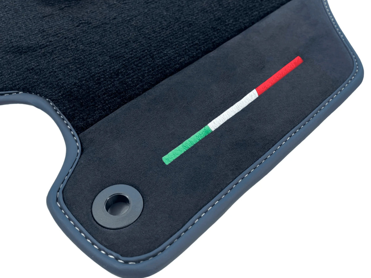 Floor Mats For Ferrari 360 Modena 1999-2005 Black With Alcantara - AutoWin