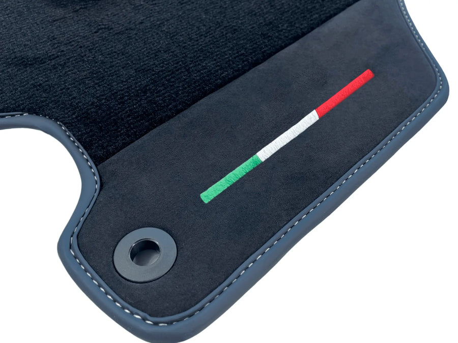 Floor Mats For Ferrari 360 Modena 1999-2005 Black With Alcantara - AutoWin