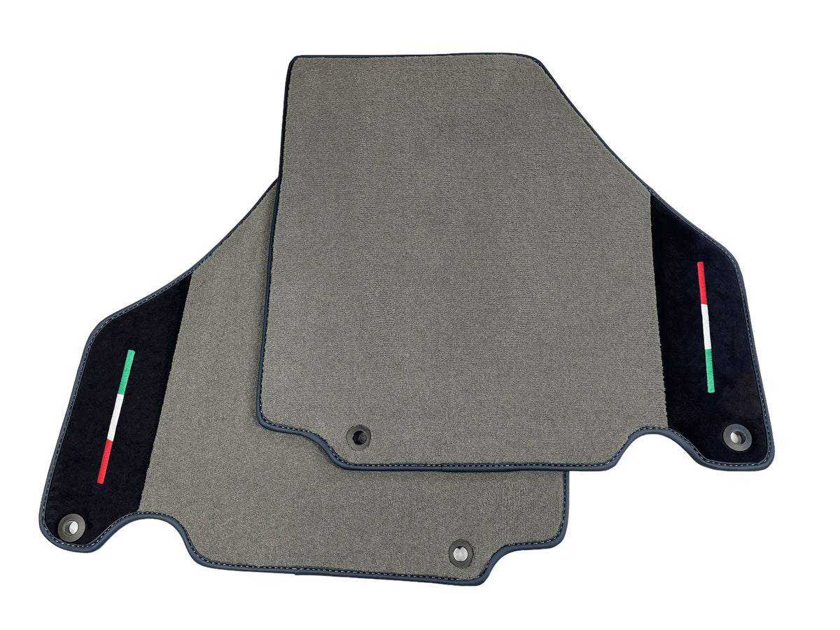 Floor Mats For Ferrari 360 Modena 1999-2005 Gray With Alcantara Leather - AutoWin