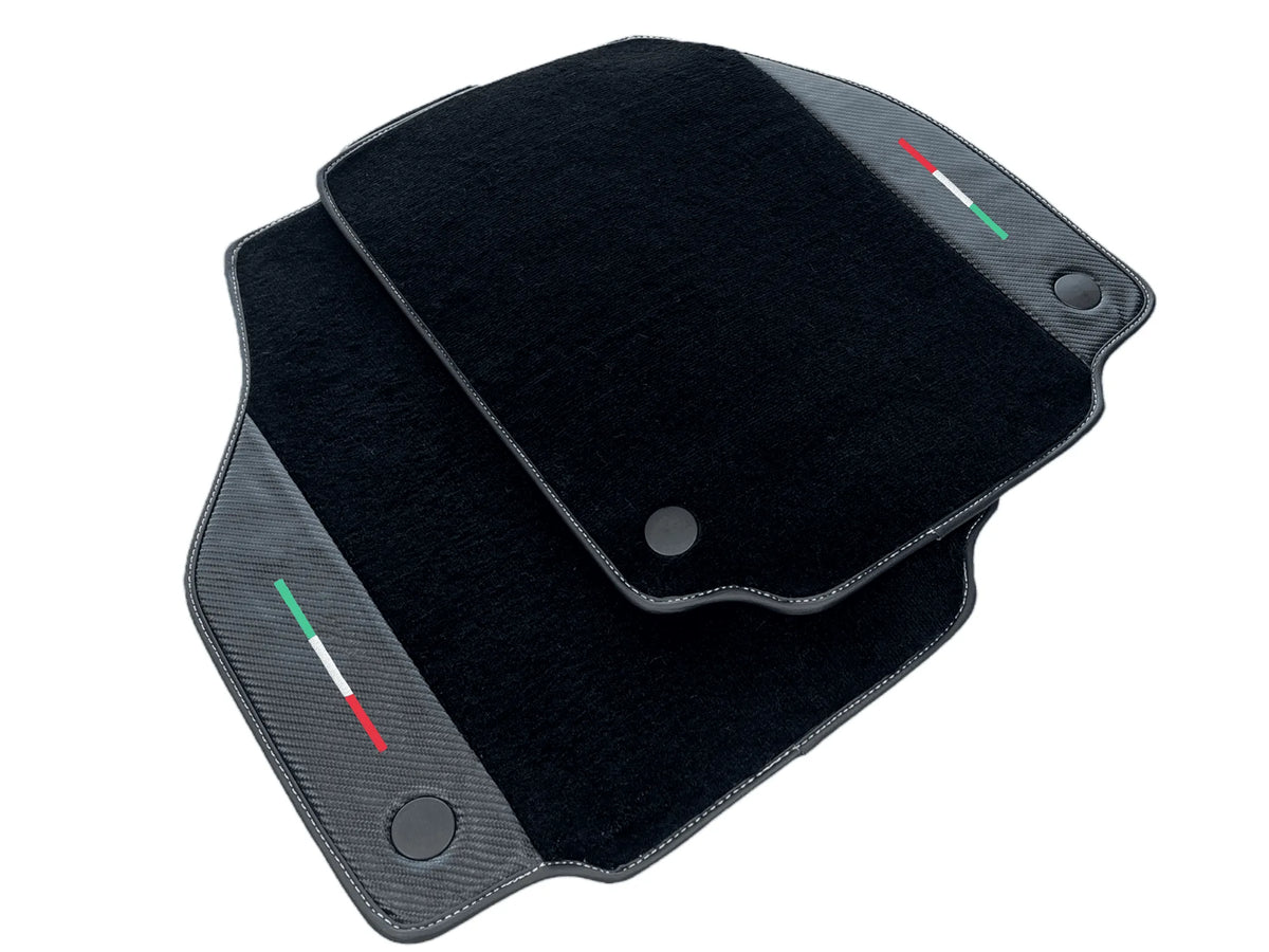 Floor Mats For Ferrari 458 GT2 (2012-2015) Carbon Leather