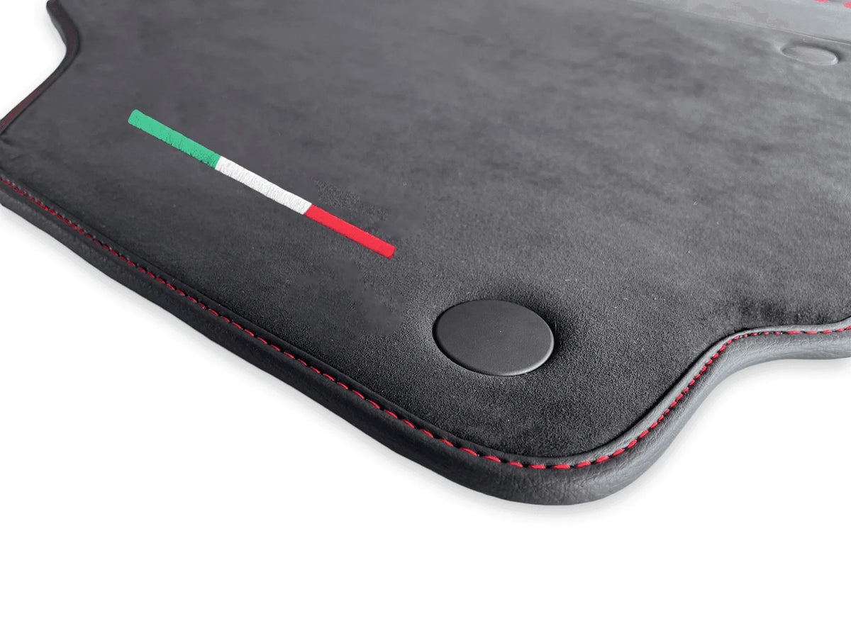 Floor Mats For Ferrari 458 Italia 2009-2015 Alcantara Leather - AutoWin