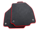 Floor Mats For Ferrari 458 Italia (2009-2015) Alcantara Leather Red Trim - AutoWin