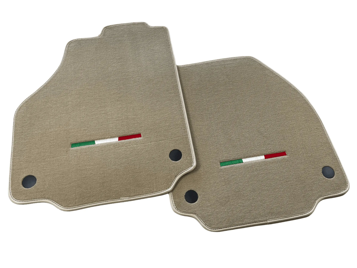 Floor Mats For Ferrari 458 Spider 2012-2015 Beige Italian Edition - AutoWin