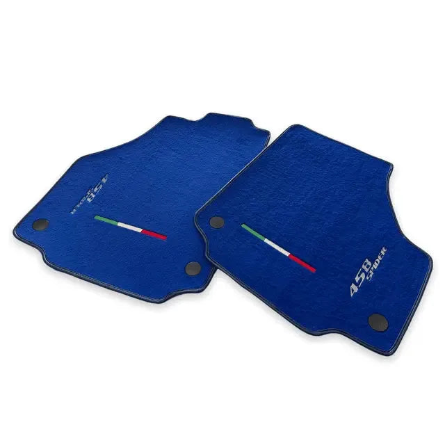 Floor Mats For Ferrari 458 Spider 2012-2015 Blue Autowin Brand Italian Edition - AutoWin