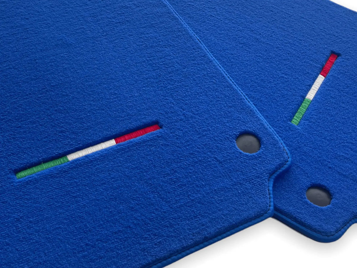 Floor Mats For Ferrari 458 Spider 2012-2015 Blue Autowin Brand Italian Edition