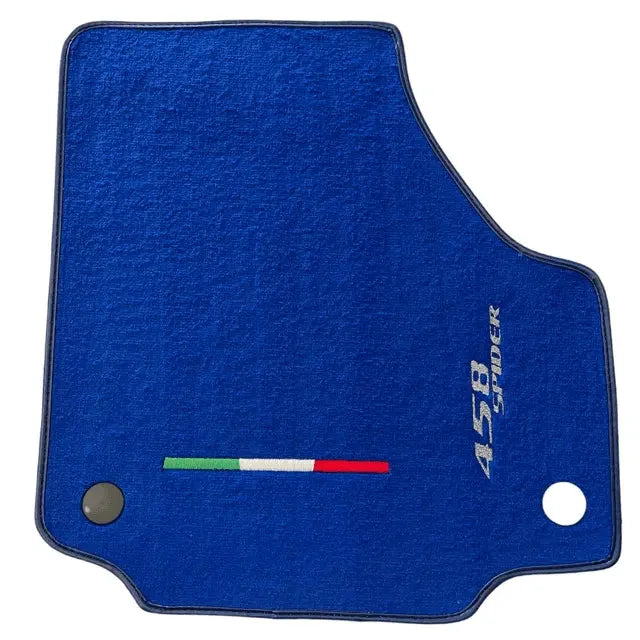Floor Mats For Ferrari 458 Spider 2012-2015 Blue Autowin Brand Italian Edition - AutoWin