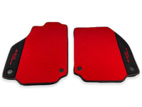 Autofußmatten für Ferrari 458 Spider 2012-2015 Roter Teppich und Alcantara Leder - AutoWin