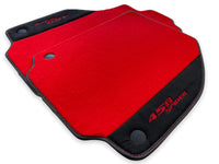 Autofußmatten für Ferrari 458 Spider 2012-2015 Roter Teppich und Alcantara Leder - AutoWin