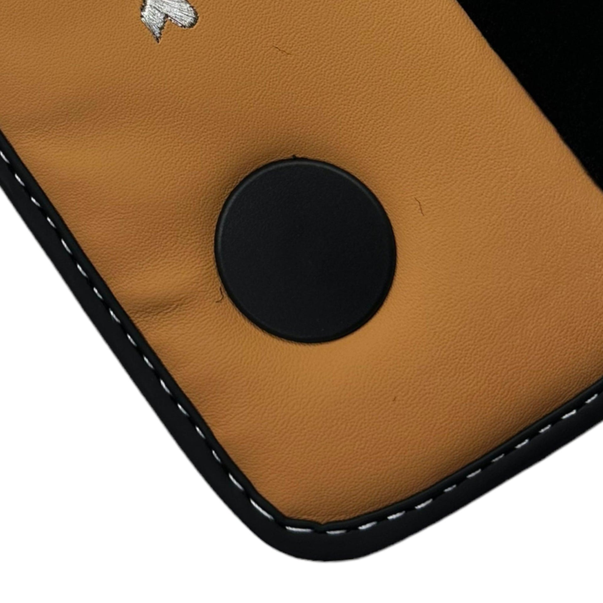 Floor Mats for Ferrari 458 Spider (2012-2015) with Beige Tradizione Nappa Leather - AutoWin