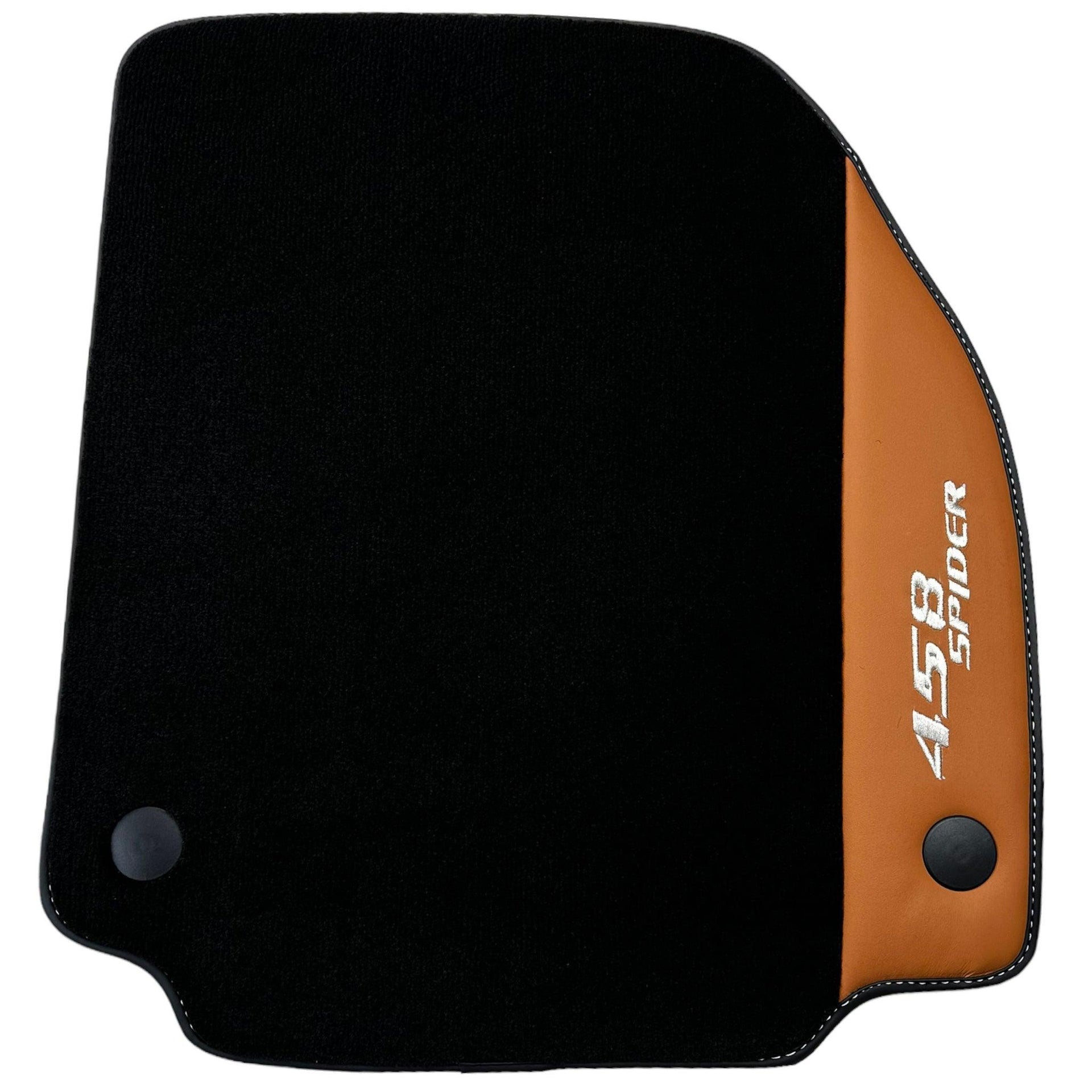 Floor Mats for Ferrari 458 Spider (2012-2015) with Cuoio Nappa Leather - AutoWin